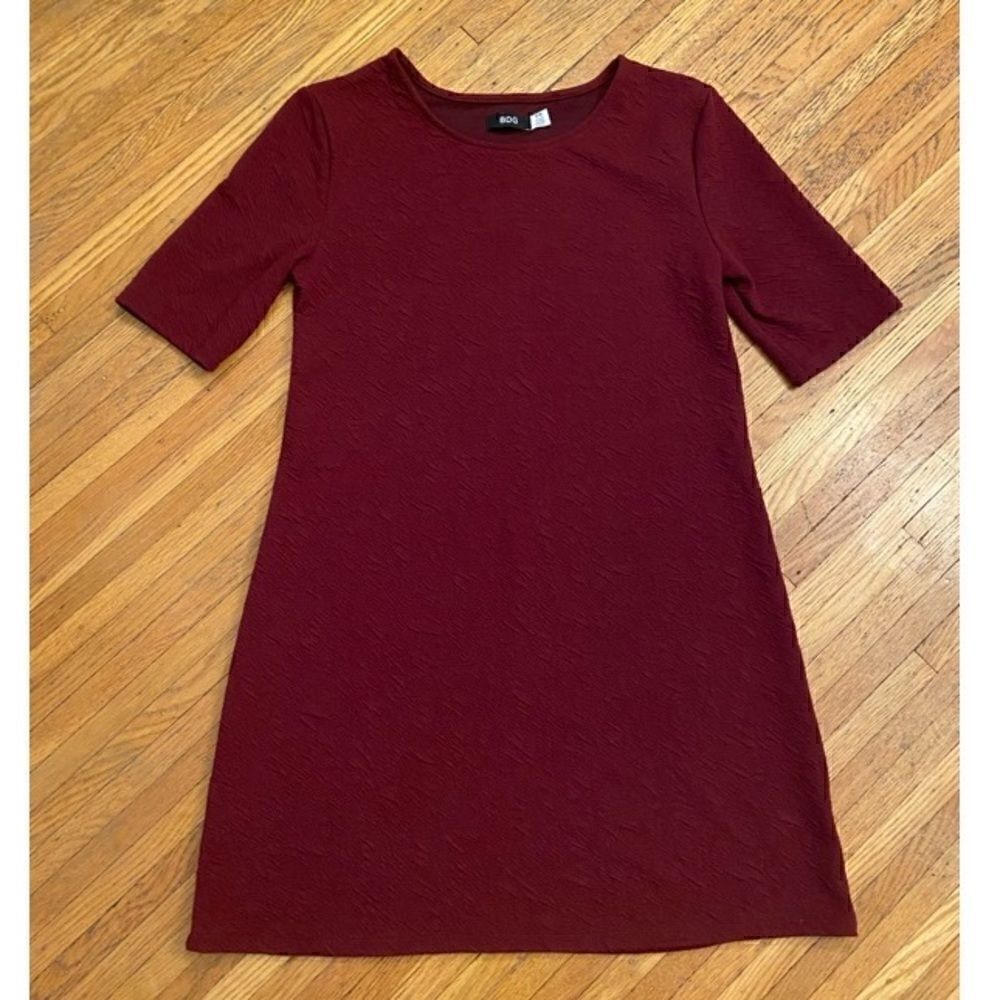 BDG Urban Outfitters burgundy/maroon textured dress